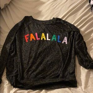 Long sleeve pink Christmas tee